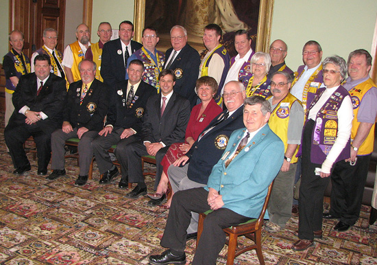 Premier Shawn Graham declared April 21, 2008 Lions Appreciation Day in New Brunswick, in honour and recognition of the work of the Lions Clubs of New Brunswick and around the world. A number of members from New Brunswick, Prince Edward Island and parts of Maine visited the Legislative Assembly today. 